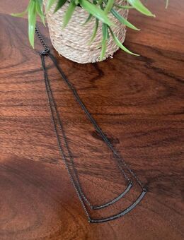 Halskette *SIX* Modeschmuck •Neuwertig• Schwarz - Zweigliedrig - Damen - Neu Wulmstorf