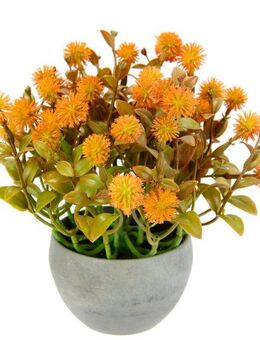 Kunstpflanze Margerite im Topf Korbblüter, I.GE.A., Höhe 23 cm, Künstliche Blumen Blütenbusch Busch Tischdeko Pflanze Kunstblumen Deko