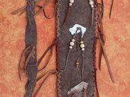 008 - Flötentasche (Flute Bag) Leder Tasche (Leather Bag) Neu Leder vom Wasserbüffel Neu - Länge ca. 55/54 cm Farbe: Braun - Schiltach