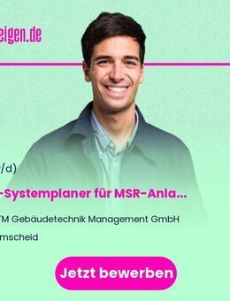 CAE-Systemplaner (m/w/d) für MSR-Anlagen - Remscheid