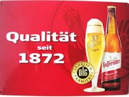 Brauerei Hasseröder - Qualität seit 1872 - DLG - Blechschild 20 x 30 cm - Doberschütz