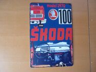 Metallschild / Blechschild – SKODA 100 von 1970 Vintage - Leverkusen