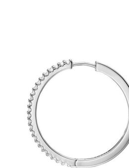 Fossil Paar Creolen Schmuck Geschenk Metall Ohrringe Ellis, mit Zirkonia (synth)