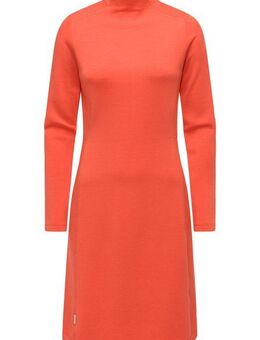 Ragwear A-Linien-Kleid Leavie Modisches Damen Sweatkleid mit Stehkragen