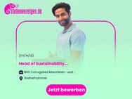 Head of Sustainability (m/w/d) - Weiherhammer