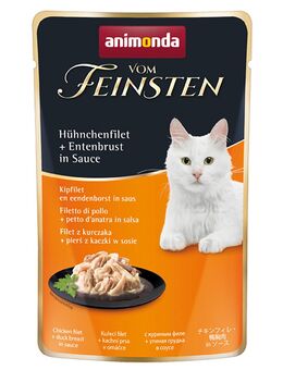 Sparpaket animonda vom Feinsten Pouch 36 x 50 g - Hühnchenfilet + Entenbrust in Sauce