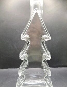 Glasvase Glasflasche Weihnachtsbaum Glas Vase 21cm hoch 9cm breit Weihnachten - Essen