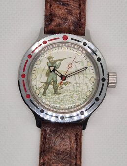 Mechanische Vostok Jäger Amphibia Armbanduhr, stoßfestes Gehäuse - Ransbach-Baumbach