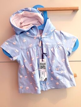 Kurzärmeliger Hoodie mit Kapuze Gr. 62 - Kissing