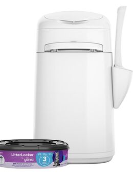 LitterLocker® Genie Katzenstreu-Entsorgungseimer, weiß - LitterLocker®, weiß (inkl. einer Kassette)