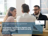 Mitarbeiter Compliance (WpHG) und Geldwäsche / Zentrale Stelle (m/w/d) Vollzeit / Teilzeit - Augsburg