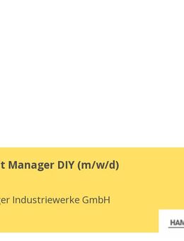 Key Account Manager DIY (m/w/d) - Miesbach