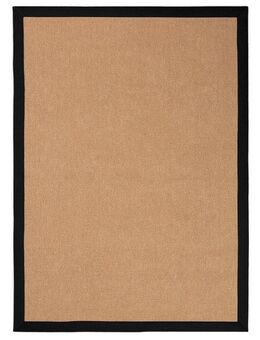 carpetfine Sisalteppich Sisal, rechteckig, Höhe: 5 mm, mit farbiger Bordüre, Anti Rutsch Rückseite
