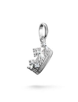THOMAS SABO Charm-Einhänger Charm Krone mit Zirkonia - Connect, mit Zirkonia (synth)