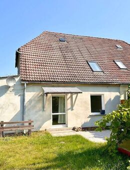 HORN IMMOBILIEN ++ Doppelhaushälfte bei Penkun im großen Grundstück in ruhige Lage - Krackow