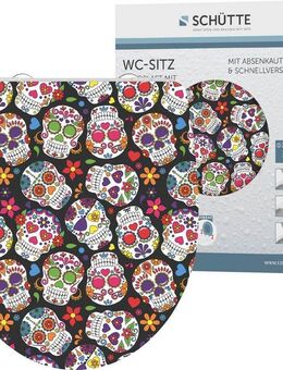 Schütte WC-Sitz Crazy Skull, Duroplast,mit Absenkautomatik und Schnellverschluss, High Gloss