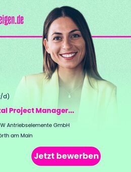 Digital Project Manager (m/w/d) - Wörth (Main)