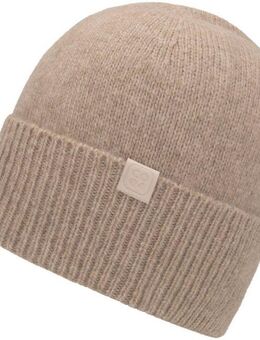 chillouts Strickmütze Riana Hat mit dezentem Markenlogo und breitem Umschlag