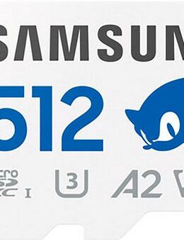 Samsung SONIC microSD + SD Adapter Speicherkarte (512 GB, Video Speed Class 30 (V30)/UHS Speed Class 3 (U3), 180 MB/s Lesegeschwindigkeit)