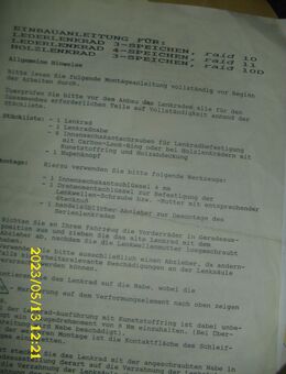 Einbauanleitung KBA 70200 Wurzelholz u. Lederlenkrad Raid 10 ; 11; 10 D - Georgenberg