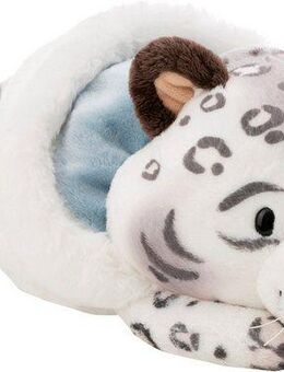 Nici Kuscheltier Winter, Schneeleopard Eleni Snowbell, 30 cm liegend, liegend, enthält recyceltes Material