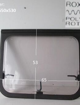 Wilk-Wohnwagenfenster Roxite 94 D399 Polyplastic ca 65 x 53 gebr. (zB 400er) 6290 - Schotten Zentrum