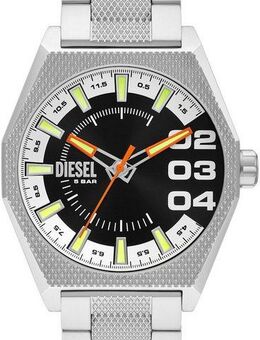 Diesel Quarzuhr SCRAPER DZ2172, Armbanduhr, Herrenuhr, Edelstahlarmband