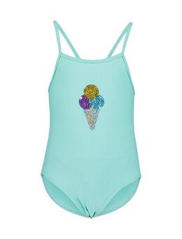 Blue Seven Badeanzug mit keiner Pailletten-Applikation