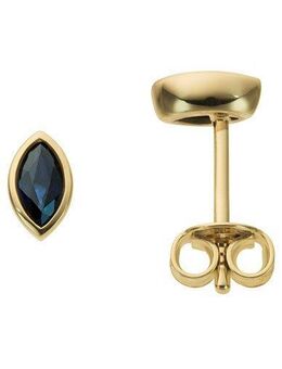 Firetti Paar Ohrstecker Schmuck Geschenk Gold 333 Ohrschmuck Farbstein Edelstein Saphir, mit Saphir
