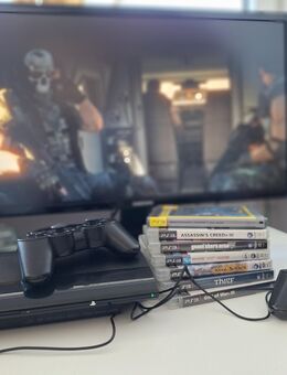 Playstation 3 super slim + 2 Controller + Spiele - Hennef (Sieg)