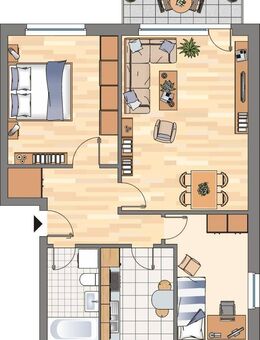 Demnächst frei! 3-Zimmer-Wohnung in Flensburg Mürwik - Flensburg