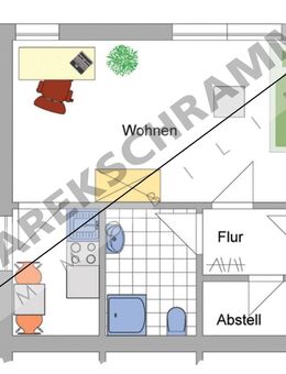 1-Zimmerwohnung in Nähe der Universität - Ilmenau