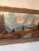 Sehr altes Ölbild im Prunkrahmen in 45966