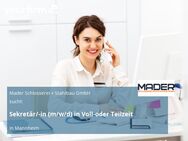 Sekretär/-in (m/w/d) in Voll-oder Teilzeit - Mannheim