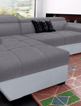 COTTA Polstergarnitur Speedway L-Form, (Set), Set bestehend aus: Ecksofa mit Kopfteilverstellung & Hocker