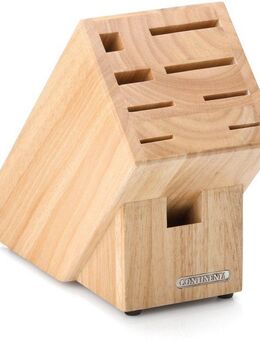 Continenta Messerblock (1tlg), mit Scherenschlitz, Gummibaum 22x11,5x22cm