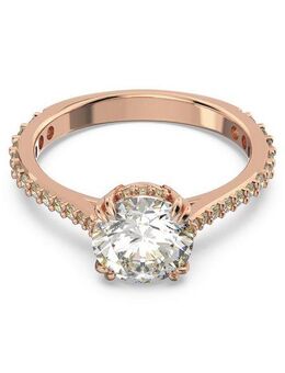 Swarovski Fingerring Stilla Round Cocktailring, mit Swarovski® Kristall
