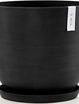 ECOPOTS Blumentopf Oslo 45 + Wassersystem Dunkelgrau, für innen und außen: frostsicher, bruchsicher und lichtbeständig