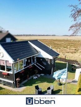 Großes Meer: Idyllisches Ferienhaus auf einem Eigentumsgrundstück mit Weitblick! - Südbrookmerland