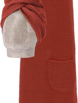 Vossen Kilt Wellness Set, ideal für Sauna & Spa, Hotelbademantel, Morgenmantel, Baumwoll-Mix, Musselin, 1 Spa Dress +1 Turban in einem Set inkl. Geschenkverpackung