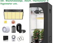 JUNG Gewächshaus Growbox Komplettset Anzuchtset mit Zuchtzelt LED Lampe, Anbau Pflanzen NEU - Krefeld