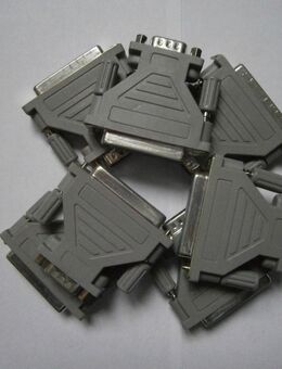 Adapter D-SUB 25 Buchse auf D-SUB 9 Stecker  NEU 2er Pack (525) - Hamburg