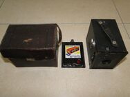 AGFA Box 44, 1932 bis 1939 Rollfilmkamera, 6 x 9 cm, mit Ledertasche und Bedienungsanleitung - Coesfeld