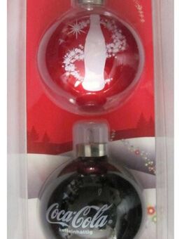 Coca Cola - Weihnachtskugeln - 2er Pack - Motiv 1 - Doberschütz