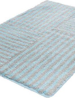 Kleine Wolke Badematte Chelsea, Höhe 20 mm, rutschhemmend beschichtet, fußbodenheizungsgeeignet, Polyester, rechteckig, Badteppich, modernes Design, gestreift