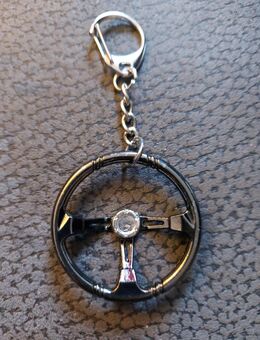 SPORTLENKRAD Schlüsselanhänger Metall Chrome ungetragen Oldtimer Youngtimer - Zwickau