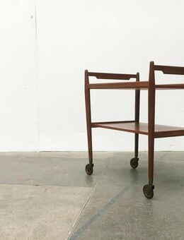 Mid Century Teak Serving Cart Teewagen zu 60er 70er Danish Design 50er - Hamburg Hamburg-Nord