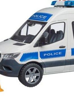 Bruder® Spielzeug-Transporter MB Sprinter Polizei Einsatzfahrzeug mit Polizist (02683), mit Licht und Sound, Made in Europe