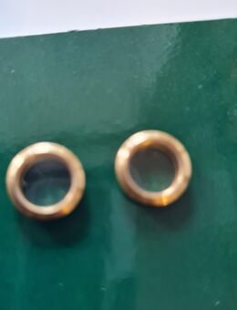 2 Bullaugen D: 10mm aus Messing verglast, schmaler Rand - Düsseldorf