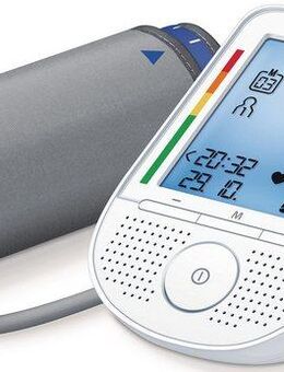BEURER Oberarm-Blutdruckmessgerät BM 49 mit Sprachausgabe in DE, FR, IT, NL, Mit Arrhythmie-Erkennung, inkl. Aufbewahrungstasche und Blutdruckpass
